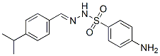 4-amino-N-[(4-propan-2-ylphenyl)methylideneamino]benzenesulfonamide Struktur