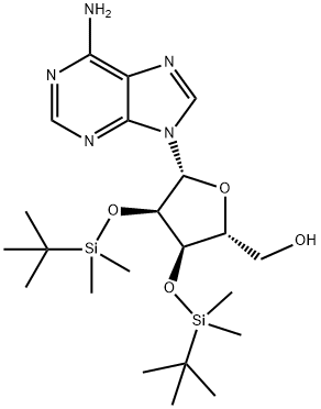 2',3'-di-O-tert-butyldiMethylsilyladenine-9-beta-D-arabinofuranoside Struktur