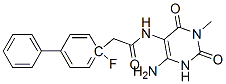 [1,1-Biphenyl]-4-acetamide,  N-(4-amino-1,2,3,6-tetrahydro-1-methyl-2,6-dioxo-5-pyrimidinyl)-4-fluoro- Struktur