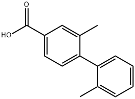 4-(2-Methylphenyl)-3-Methylbenzoic acid Struktur