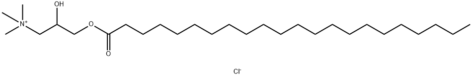 2-hydroxy-3-[(1-oxodocosyl)oxy]propyltrimethylammonium chloride Struktur