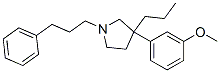 3-(m-Methoxyphenyl)-1-(3-phenylpropyl)-3-propylpyrrolidine Struktur