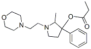 2-Methyl-1-(2-morpholinoethyl)-3-phenylpyrrolidin-3-ol propionate Struktur