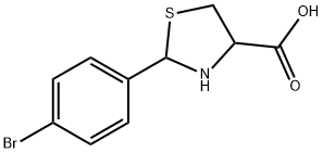 2-(4-BROMOPHENYL)-1,3-THIAZOLANE-4-CARBOXYLIC ACID Struktur