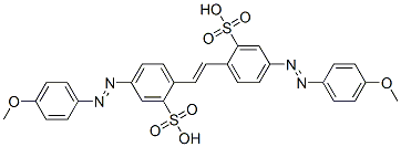 4,4'-bis[(4-methoxyphenyl)azo]stilbene-2,2'-disulphonic acid Struktur