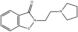 2-[2-(1-pyrrolidinyl)ethyl]-1,2-benzisothiazol-3(2H)-one Struktur