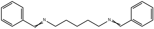 N-[5-(benzylideneamino)pentyl]-1-phenyl-methanimine Struktur