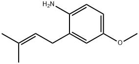 4-Methoxy-2-(3-methyl-2-butenyl)benzenamine Struktur