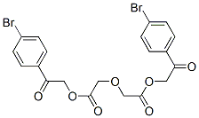 [2-(4-bromophenyl)-2-oxo-ethyl] 2-[[2-(4-bromophenyl)-2-oxo-ethoxy]car bonylmethoxy]acetate Struktur