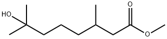 7-Hydroxy-3,7-dimethyloctanoic acid methyl ester Struktur