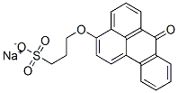 1-Propanesulfonic acid, 3-((7-oxo-7H-benz(de)anthracene-3-yl)oxy)-, so dium salt Struktur