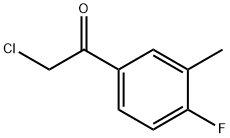 Ethanone, 2-chloro-1-(4-fluoro-3-methylphenyl)- (9CI) Struktur