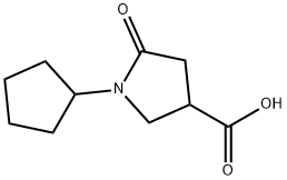 1-CYCLOPENTYL-5-OXOPYRROLIDINE-3-CARBOXYLIC ACID Struktur