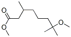 7-Methoxy-3,7-dimethyloctanoic acid methyl ester Struktur