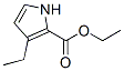 3-Ethyl-1H-pyrrole-2-carboxylic acid ethyl ester Struktur