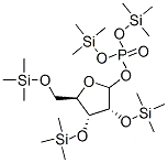 D-Ribofuranose, 2,3,5-tris-O-(trimethylsilyl)-, bis(trimethylsilyl) ph osphate Struktur