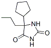 5-cyclopentyl-5-propyl-imidazolidine-2,4-dione Struktur