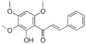 (E)-1-(2-hydroxy-3,4,6-trimethoxy-phenyl)-3-phenyl-prop-2-en-1-one Struktur