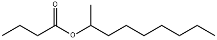 Butanoic acid, 1-methyloctyl ester Struktur