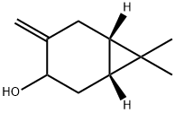 Bicyclo[4.1.0]heptan-3-ol, 7,7-dimethyl-4-methylene-, (1R,6S)- (9CI) Struktur