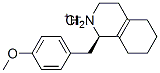 (R)-1,2,3,4,5,6,7,8-octahydro-1-(4-methoxybenzyl)isoquinolinium chloride Struktur