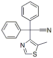 2-(5-methyl-1,3-thiazol-4-yl)-2,2-diphenyl-acetonitrile Struktur