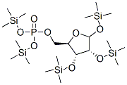 1-O,2-O,3-O-Tris(trimethylsilyl)-D-ribofuranose 5-phosphoric acid bis(trimethylsilyl) ester Struktur