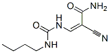 (Z)-3-(butylcarbamoylamino)-2-cyano-prop-2-enamide Struktur