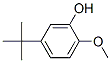 2-Methoxy-5-tert-butylphenol Struktur