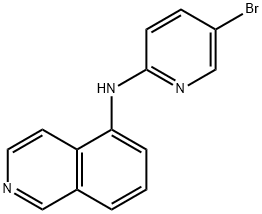 N-(5-bromopyridin-2-yl)isoquinolin-5-amine Struktur