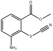 Benzoic acid, 3-amino-2-thiocyanato-, methyl ester (9CI) Struktur