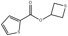 2-Thiophenecarboxylicacid,3-thietanylester(9CI) Struktur