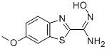 2-Benzothiazolecarboximidamide,N-hydroxy-6-methoxy- Struktur