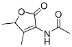 Acetamide, N-(2,5-dihydro-4,5-dimethyl-2-oxo-3-furanyl)- (9CI) Struktur