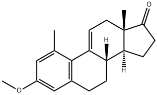 3-Methoxy-1-methylestra-1,3,5(10),9(11)-tetren-17-one Struktur