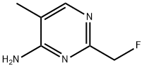 4-Pyrimidinamine, 2-(fluoromethyl)-5-methyl- (9CI) Struktur