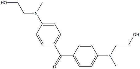 4,4'-bis[(2-hydroxyethyl)methylamino]benzophenone Struktur