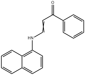 1-benzoyl-2-(naphth-1-ylamino)ethene Struktur