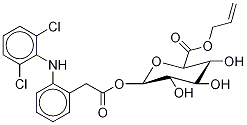 Diclofenac Acyl--D-glucuronide Allyl Ester Struktur