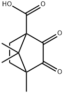 4,7,7-TRIMETHYL-2,3-DIOXOBICYCLO[2.2.1]HEPTANE-1-CARBOXYLIC ACID Struktur