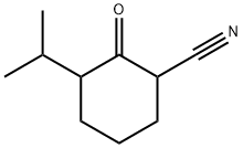 Cyclohexanecarbonitrile, 3-(1-methylethyl)-2-oxo- (9CI) Struktur