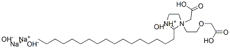 disodium 1-[2-(carboxymethoxy)ethyl]-1-(carboxymethyl)-2-heptadecyl-4,5-dihydro-1H-imidazolium hydroxide Struktur