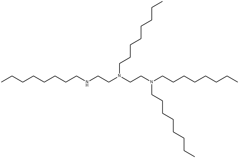 N,N,N'-trioctyl-N'-[2-(octylamino)ethyl]ethylenediamine Struktur