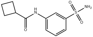 Cyclobutanecarboxamide, N-[3-(aminosulfonyl)phenyl]- (9CI) Struktur