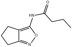 Butanamide, N-(5,6-dihydro-4H-cyclopent[c]isoxazol-3-yl)- (9CI) Struktur