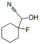 Cyclohexaneacetonitrile,  1-fluoro--alpha--hydroxy- Struktur