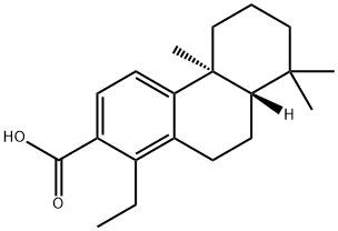 1-Ethyl-4b,5,6,7,8,8a,9,10-octahydro-4b,8,8-trimethyl-2-phenanthrenecarboxylic acid Struktur