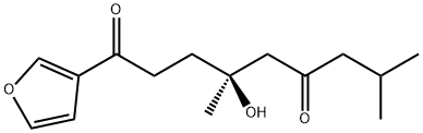 (4R)-1-(3-Furyl)-4,8-dimethyl-4-hydroxy-1,6-nonanedione Struktur