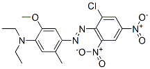 4-[(2-chloro-4,6-dinitrophenyl)azo]-N,N-diethyl-5-methyl-o-anisidine Struktur