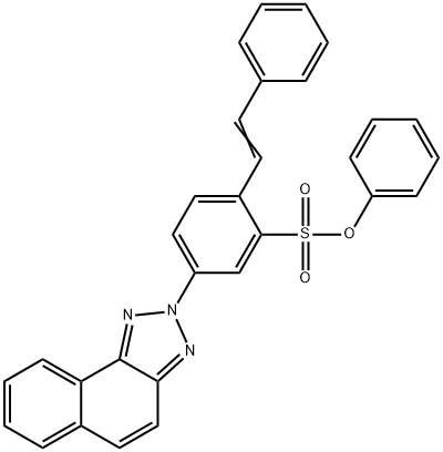 phenyl 4-(2H-naphtho[1,2-d]triazol-2-yl)stilbene-2-sulphonate Struktur